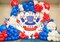 145pcs Red White and Blue Balloon Garland Kit 4th of July Balloon Arch Decorations